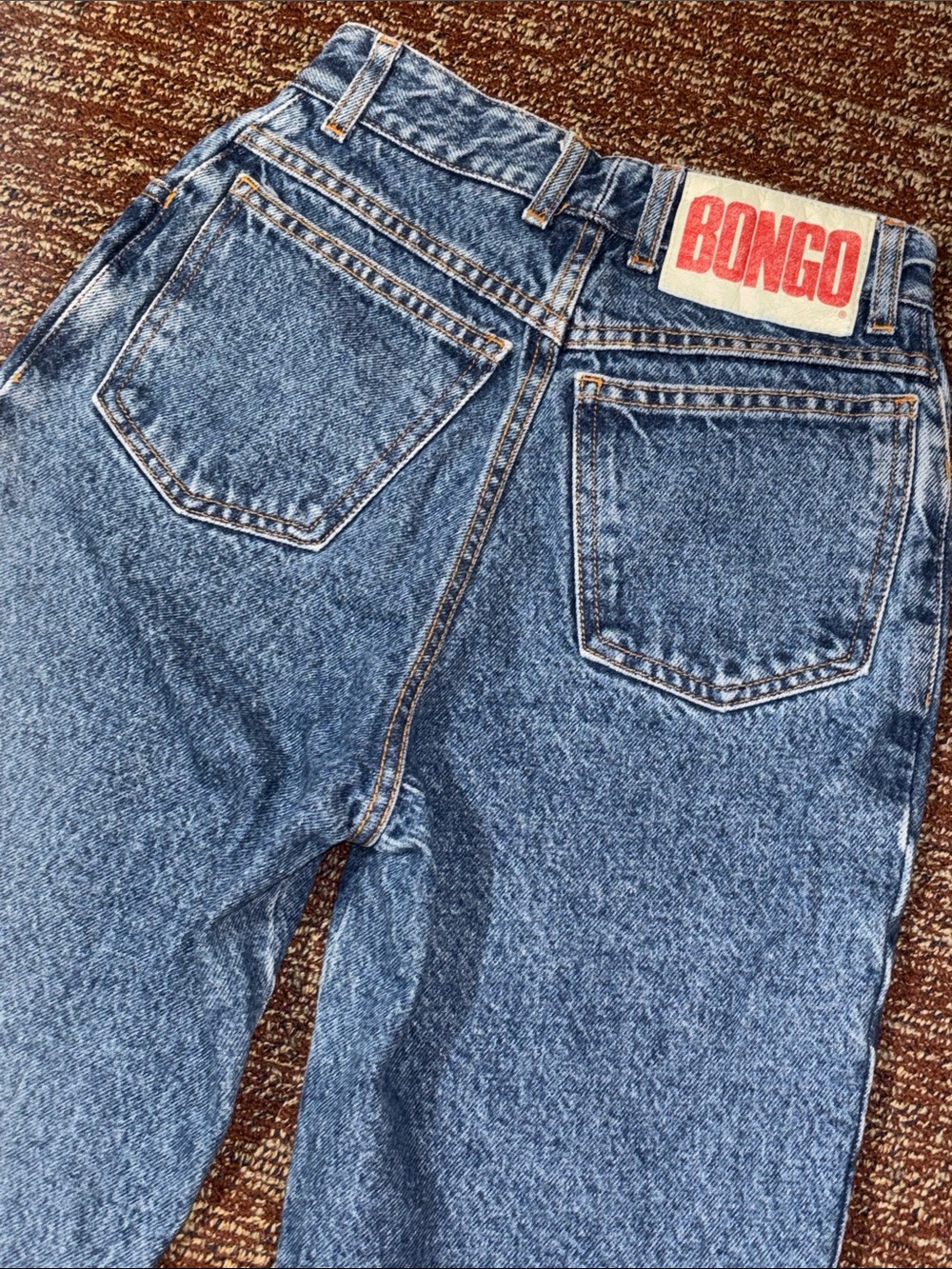 BONGO vintage Y2K mom jean High-Rise Tapered 100% cotton medium/dark wash size 3